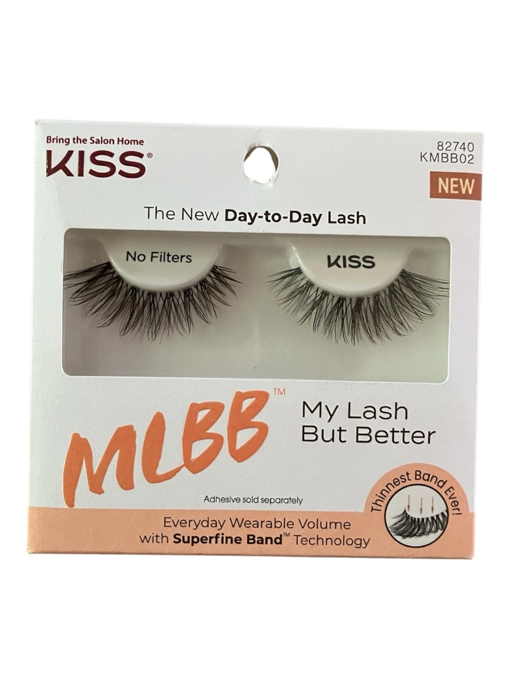 Kiss MLBB Day-to-Day Lashes - Black with Peach Accent